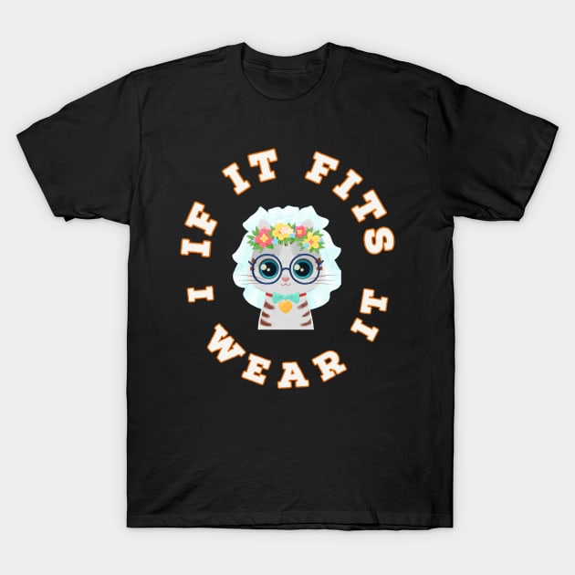 If It Fits, I Wear It (Flower Veil) T-Shirt by kooicat